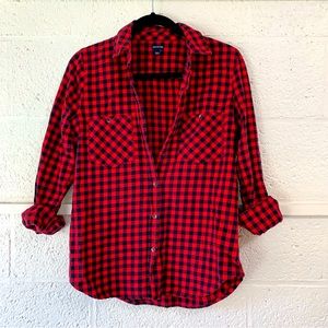 True Religion Plaid Button Down